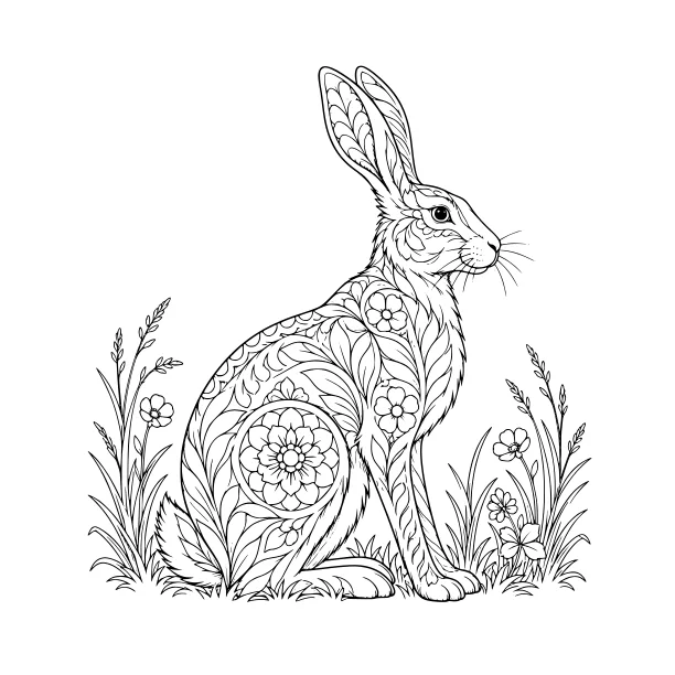 An actual Quiet Little Wonders coloring page